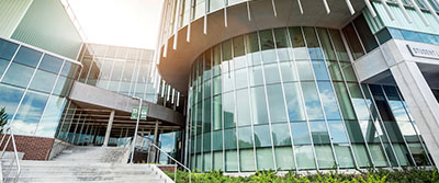 outside view of the student life and wellness center