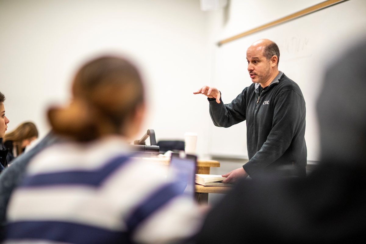 professor teaching a class