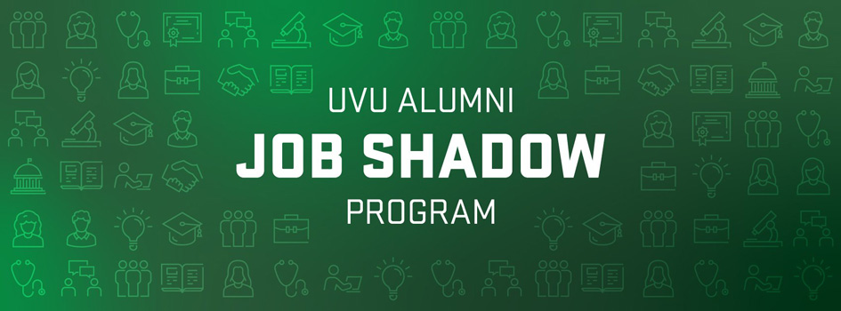 UVU 校友工作见习计划 | rows of icon images representing various jobs
