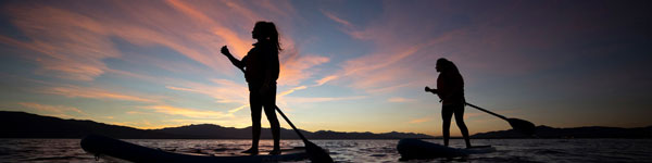 UVU students on an OAC paddleboarding adventure