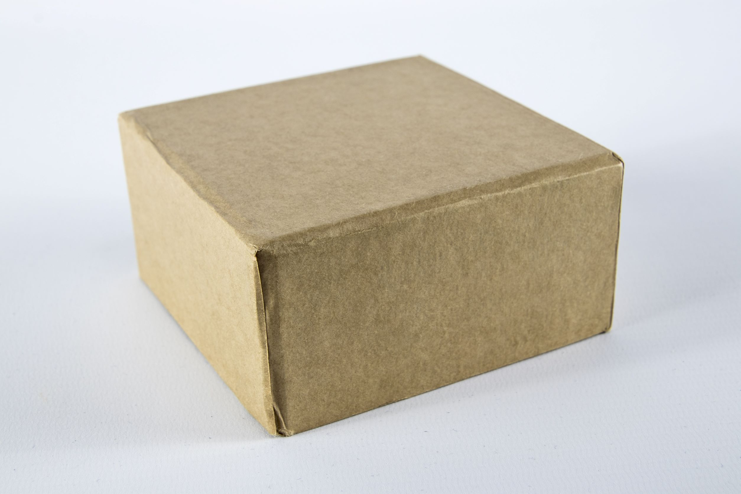Unmarked Package against white background