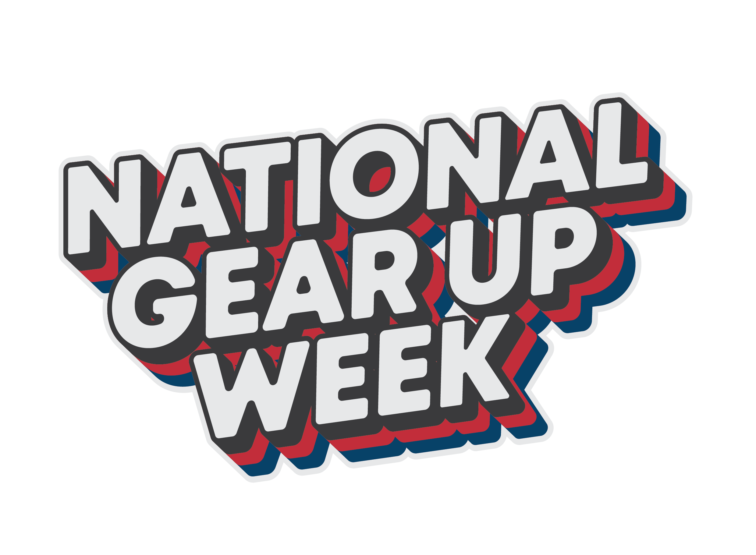 National 装备周 logo white, blue, and red colors
