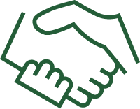 hand holding a coin icon