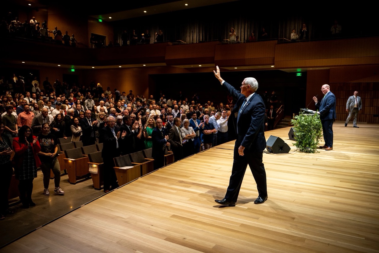 Mike Pence on UVU Stage