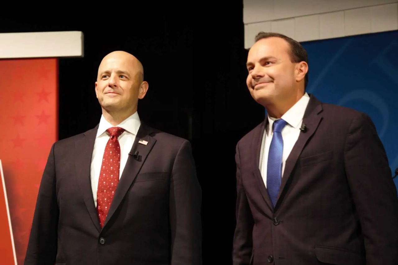 Senate Candidates on stage at UVU