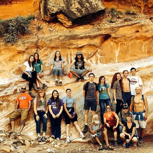 学生 group excursion to Capitol Reef NP