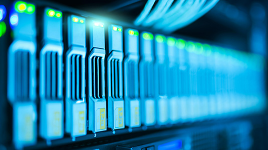 close up of computer hardware