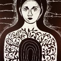 abstract drawing of the human body