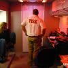 Chief Patrick Carnahan, DPGFD and Kelly Wright, West Desert 紧急 Manager assess the situation inside the command post.
