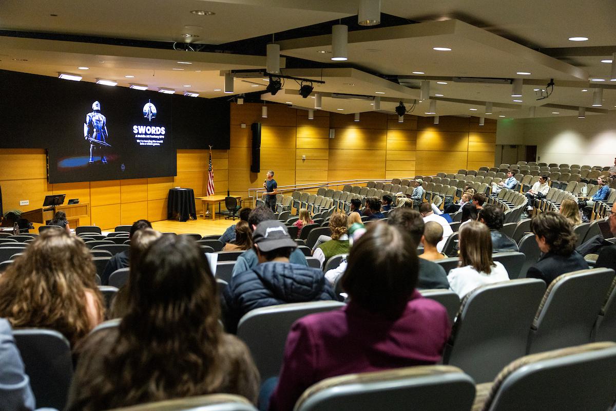 a wideshot image of the audience