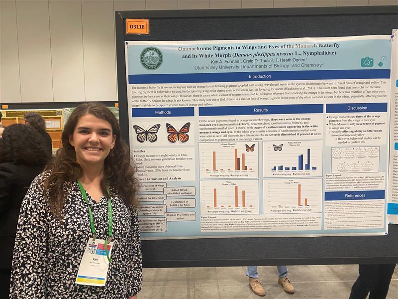 Kyri Forman presenting her research