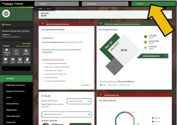 学生 enrollment dashboard