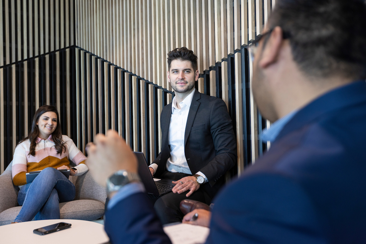 people having a meeting