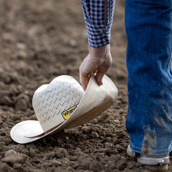 A cowboy hat to symbolize the rodeo program