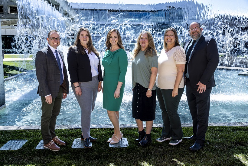 Student Affairs Leadership Team all standing together