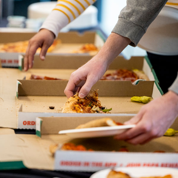 UVU free food pizza from 欧元区 at our Wolverine Wednesday events