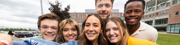 Students on UVU campus