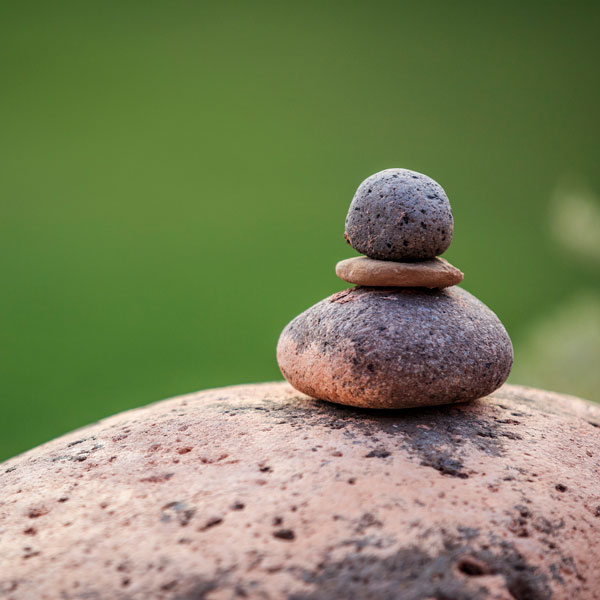 Stones stacked